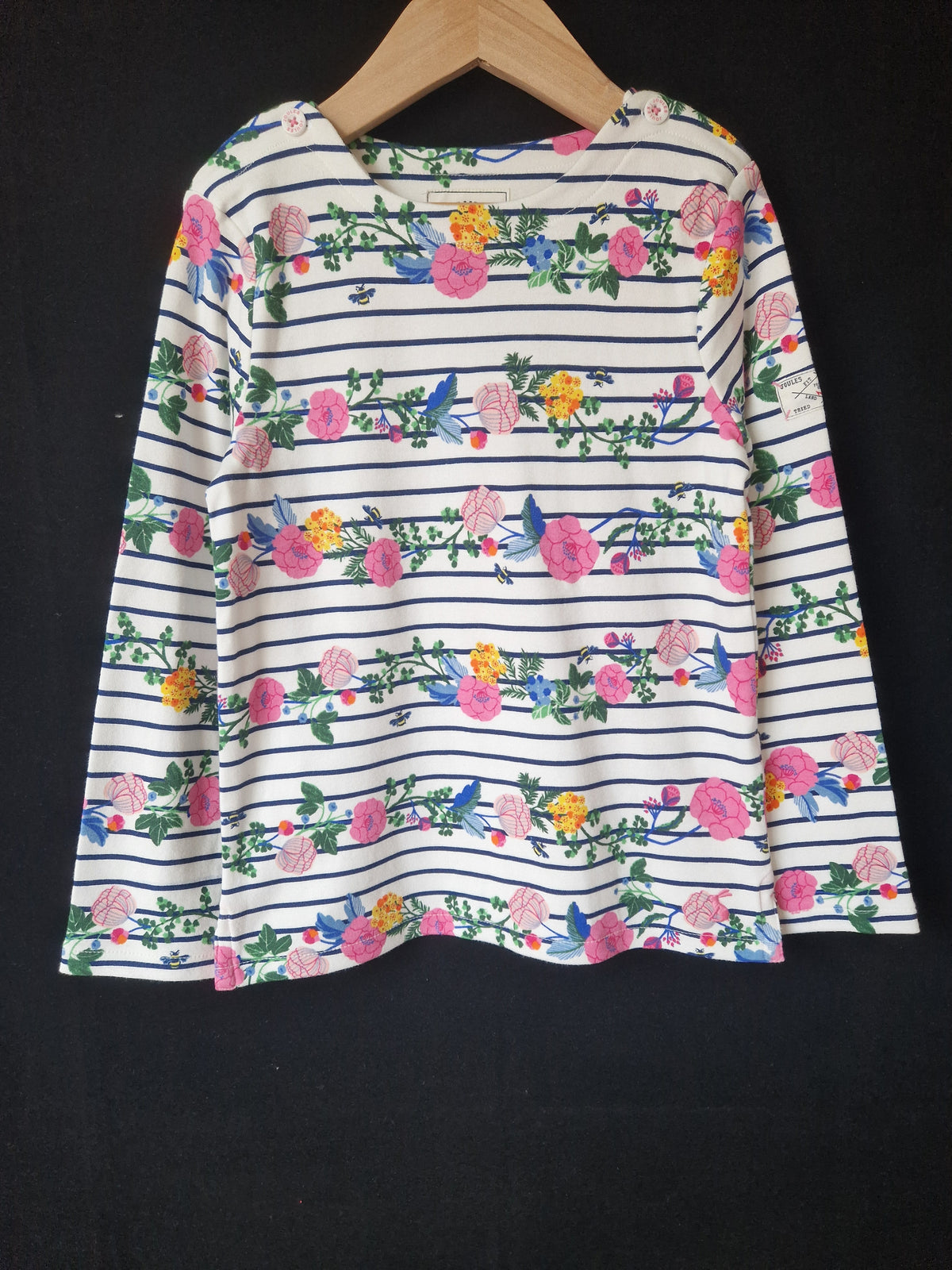 JOULES Girl's Harbour Floral Jersey Top
