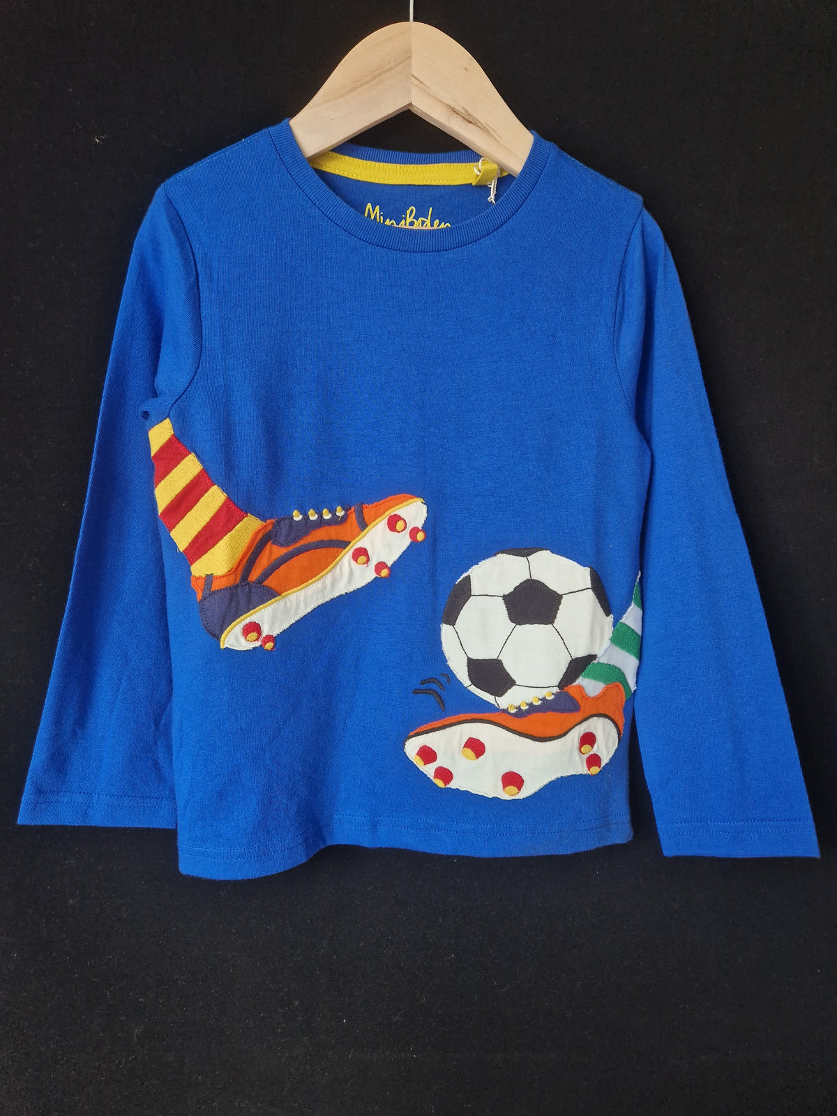 MINI BODEN Football Long Sleeves t-shirt