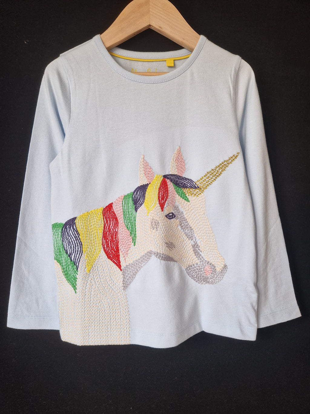MINI BODEN Unicorn Long sleeves T-shirt