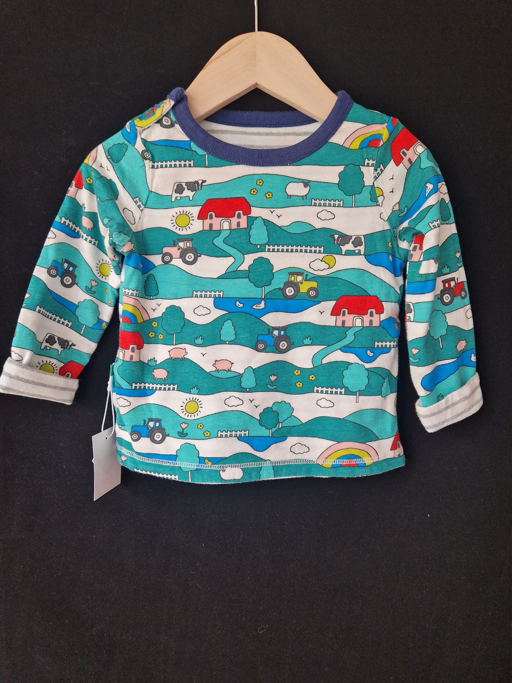 BABY BODEN Farmyard Reversible Print