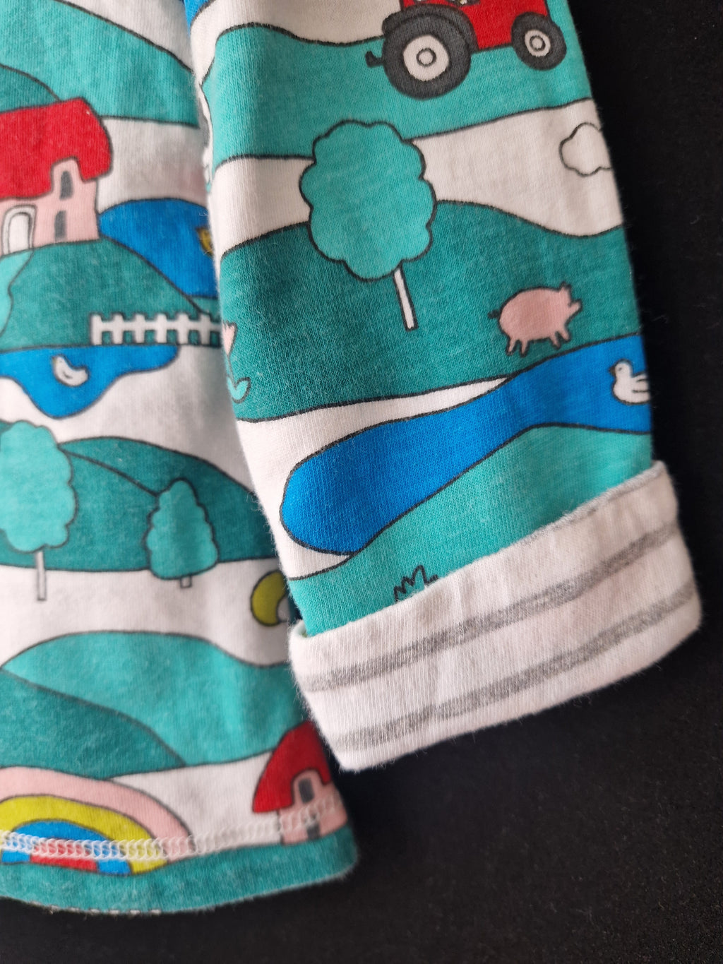 BABY BODEN Farmyard Reversible Print