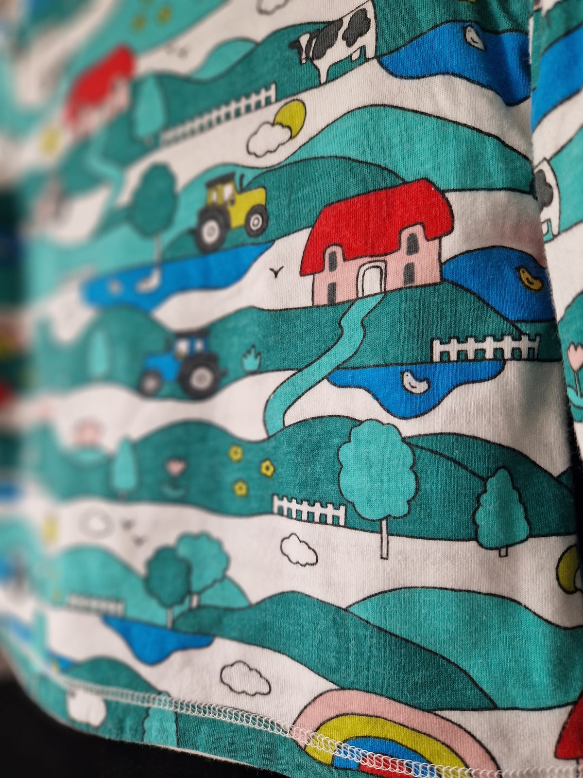 BABY BODEN Farmyard Reversible Print