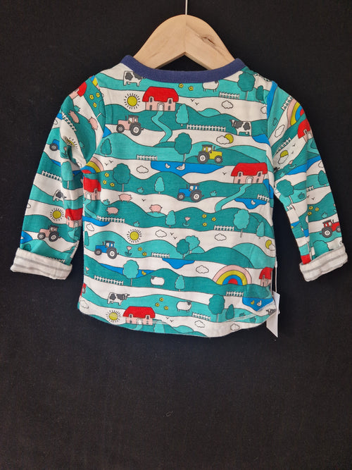 BABY BODEN Farmyard Reversible Print