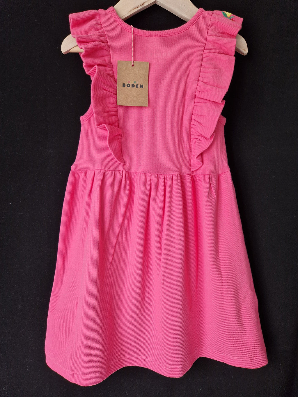 MINI BODEN Bright Pink Rib dress