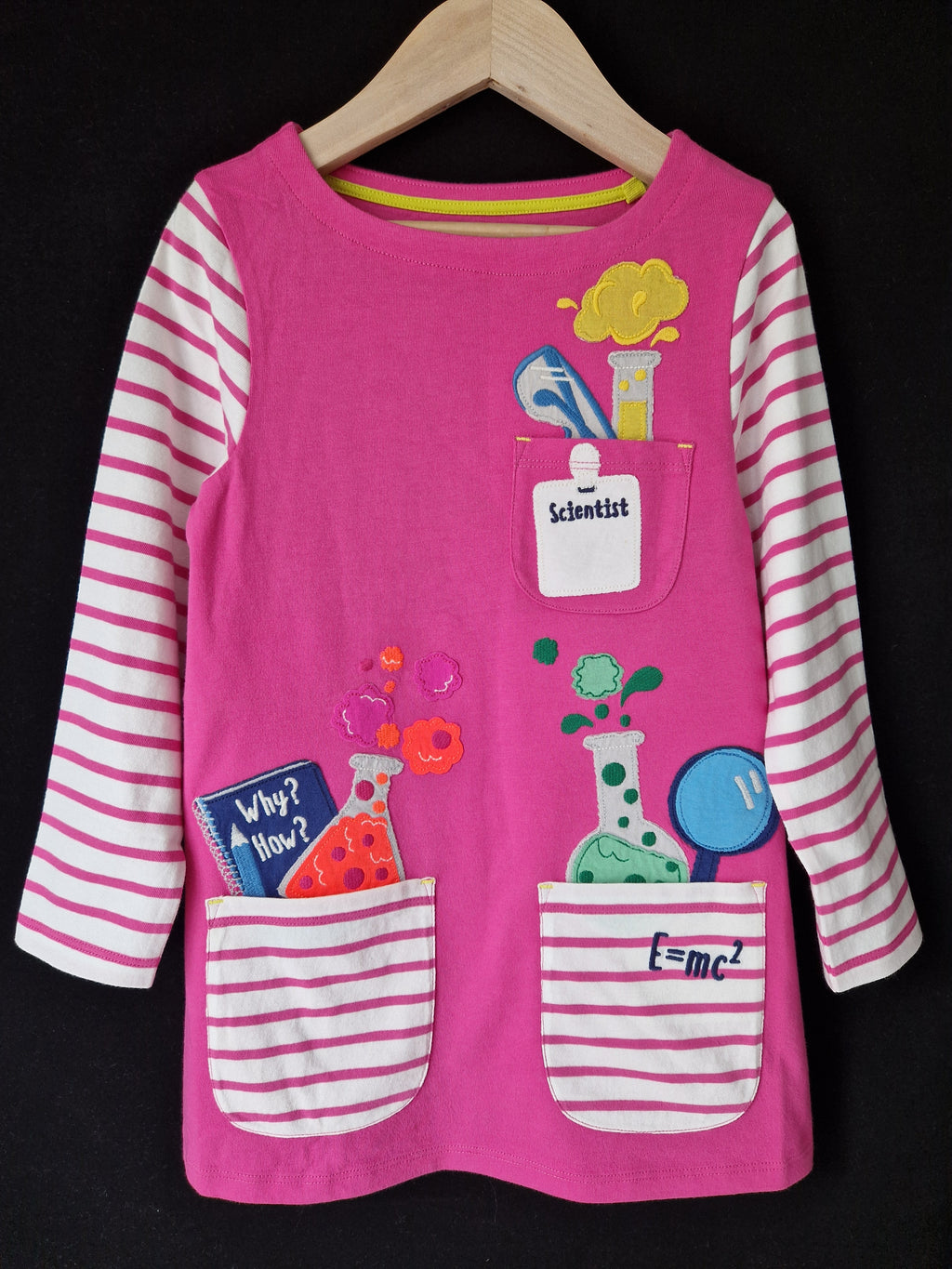 MINI BODEN Girls' Tickled Pink Scientist Tunic