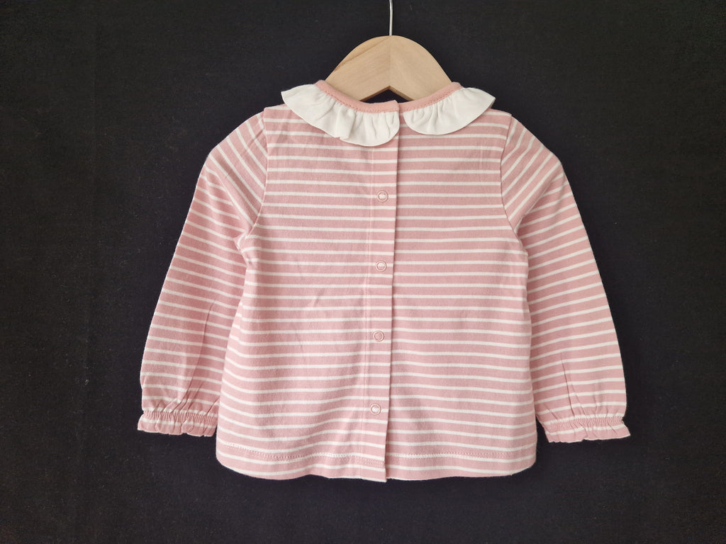 BABY BODEN Ruffle Neck Top | Sample