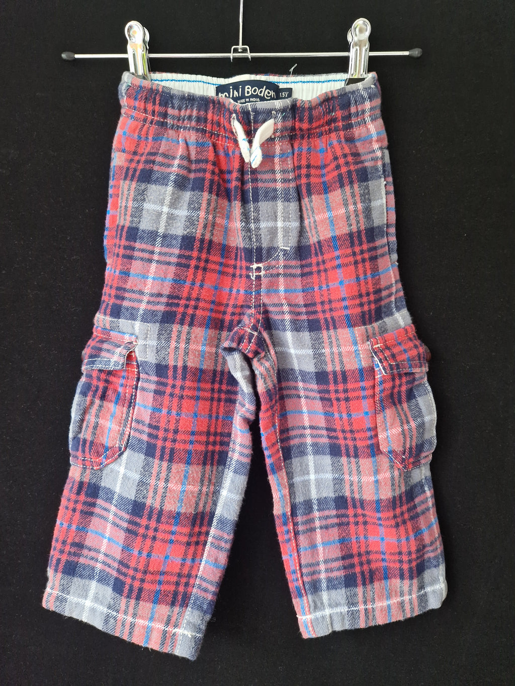 MINI BODEN Red and Blue Tartan Baggies