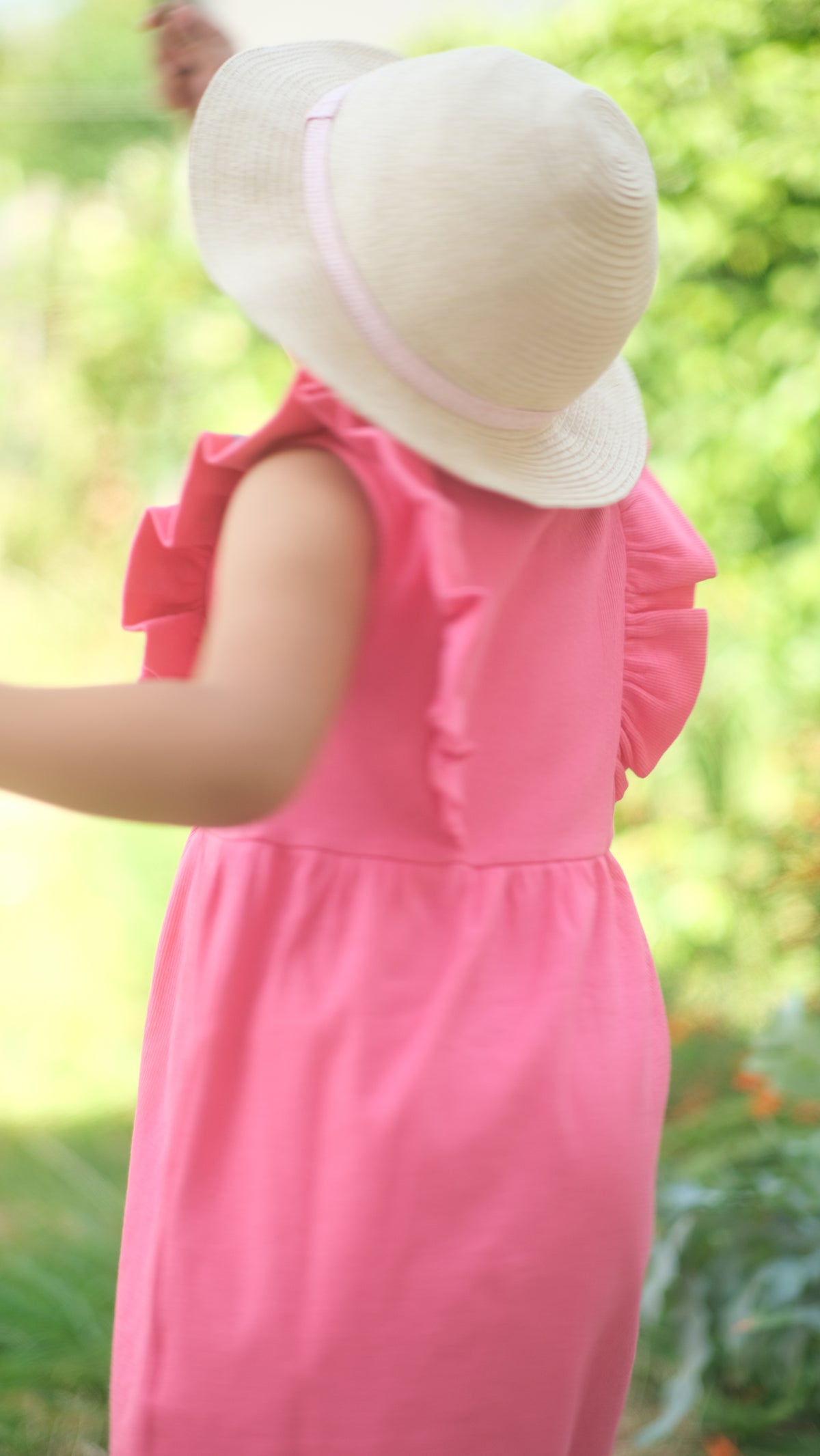 MINI BODEN Bright Pink Rib dress